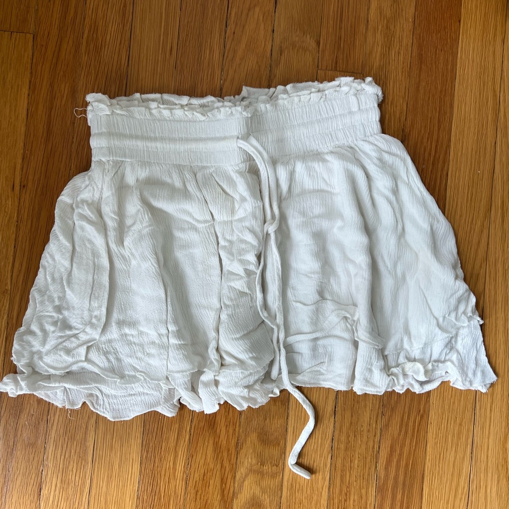 Princess Polly white mini skirt